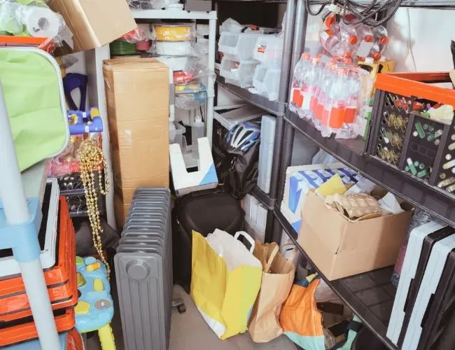 rensa förrådet inför flytt