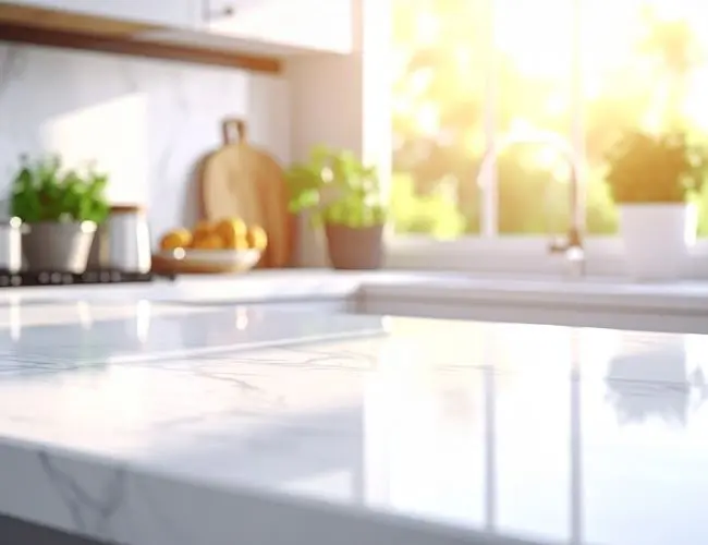 ta bort vattenfläckar på marmor